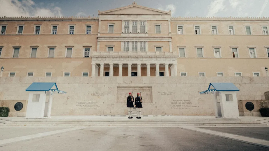 Hellenic Parliament at Syntagma Square in Athens