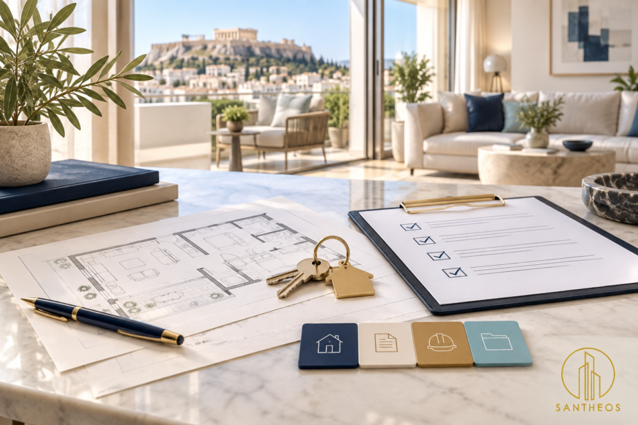 Final payment release checklist for a Greece Golden Visa commercial-to-residential conversion project