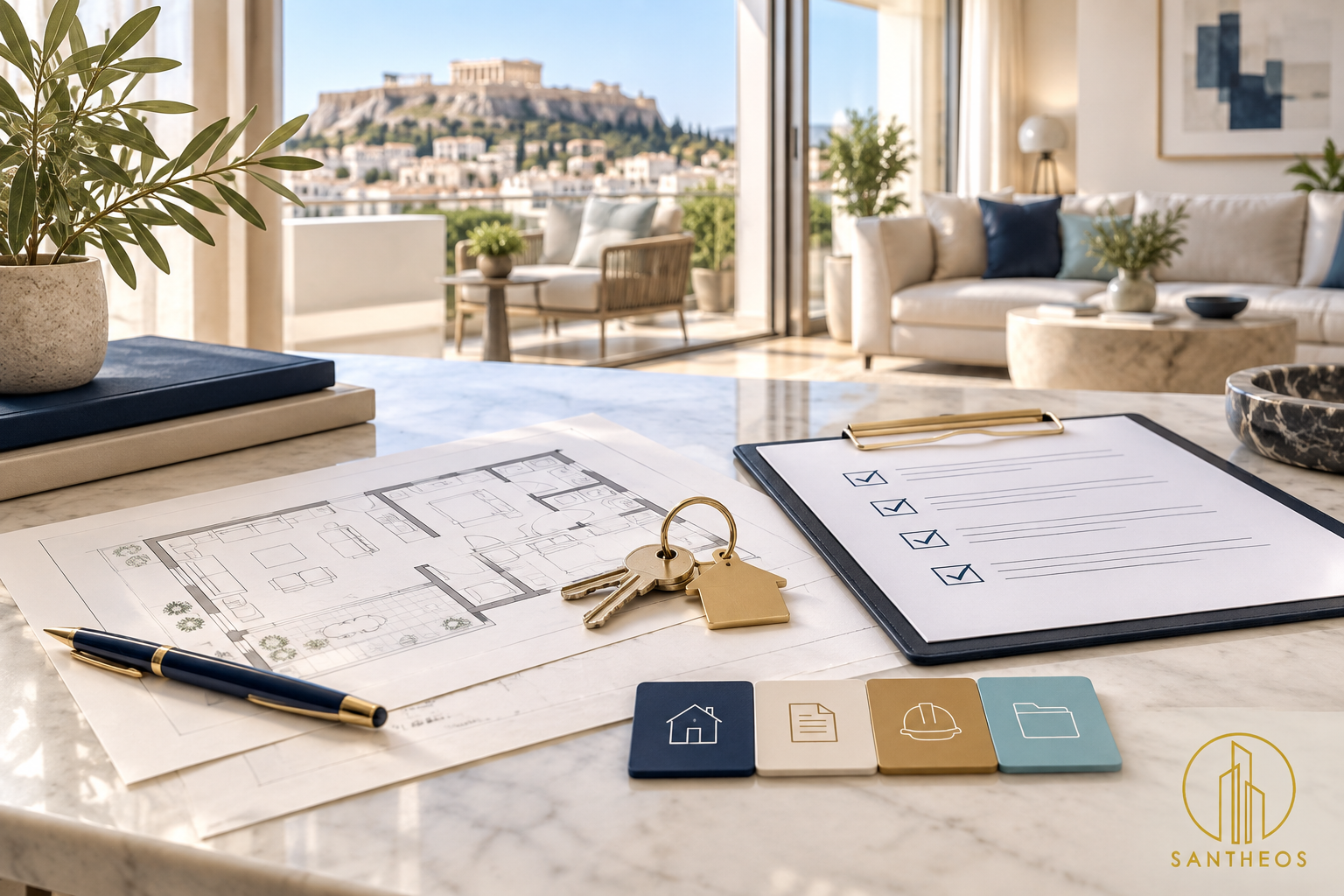 Final payment release checklist for a Greece Golden Visa commercial-to-residential conversion project