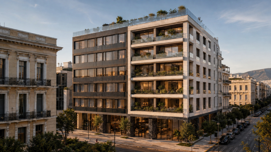 Athens commercial-to-residential building conversion for the Greece Golden Visa