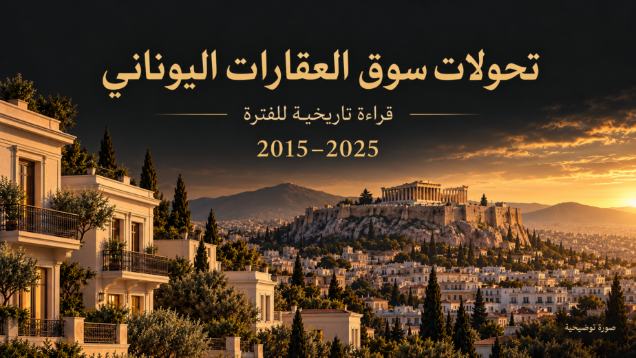رسم توضيحي لأثينا لمقال سوق العقارات اليوناني 2015–2025